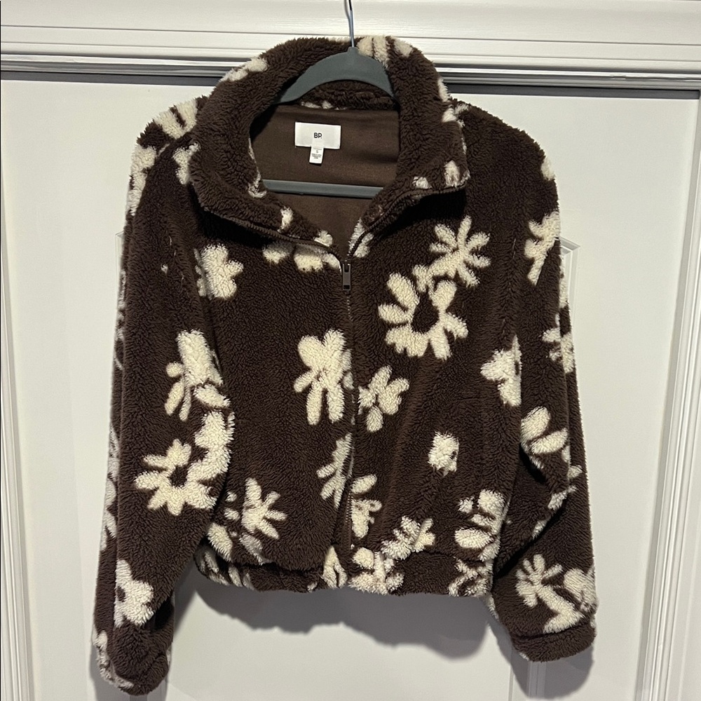BP Brown and Cream Fleece Jacket